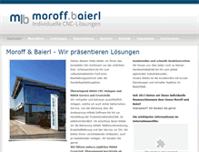 Tablet Screenshot of moroff-baierl.de